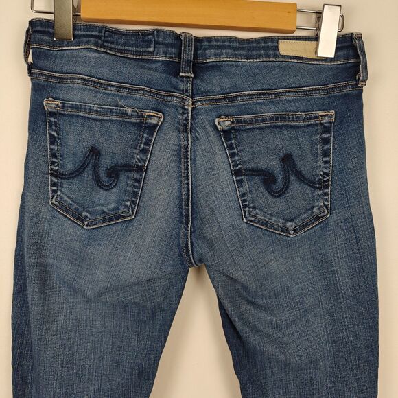 AG Adriano Goldschmied The Legging Ankle Jeans Super Skinny Distressed Size 27 R - Picture 5 of 8